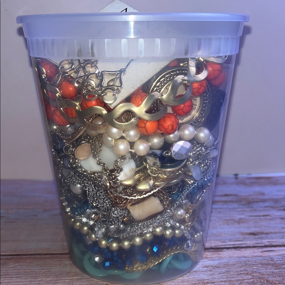 Assorted Mystery Jewelry Collection in Clear Container - Picture 3 of 6